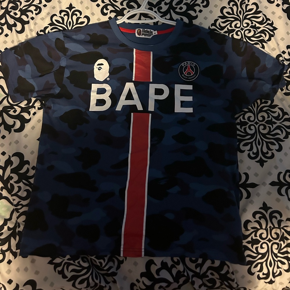 Bape X psg shirt cropped for size M